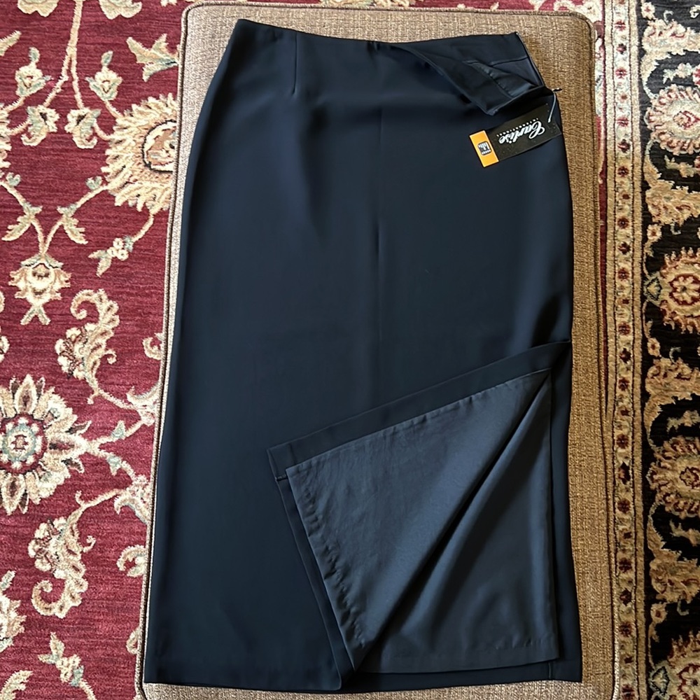 Black A-Line Long Skirt - Picture 2 of 14